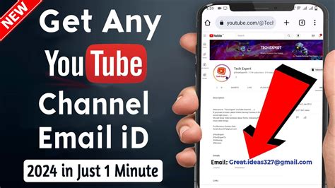 how to find YouTube channel email address